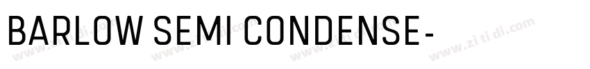 BARLOW SEMI CONDENSE字体转换